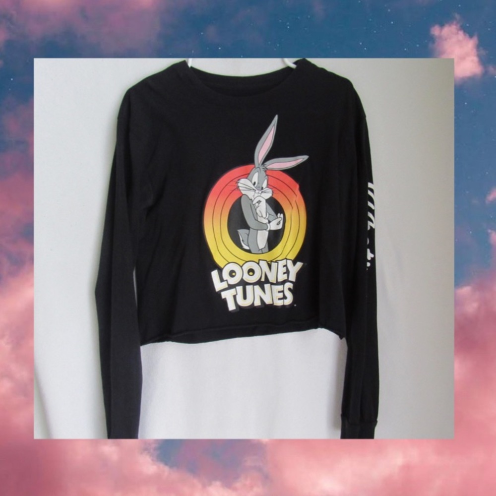 Looney Tunes long sleeve crop top